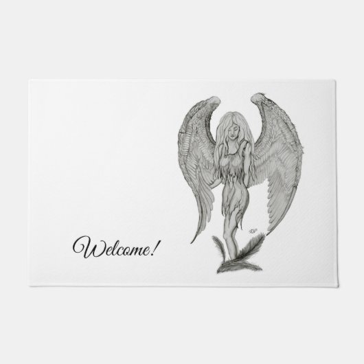 Angel , den Text hinzufügen Fußmatte (Vorderseite)