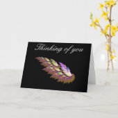 Angel-Denken Karte (Gelbe Blume)