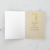 Angel Denken Sie und Sprichwort ein Gebet Karte (Innenseite)