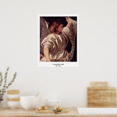 Angel der Annunziation durch Tizian Poster (Küche)