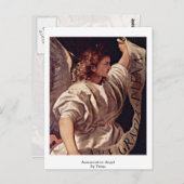 Angel der Annunziation durch Tizian Postkarte (Vorne/Hinten)