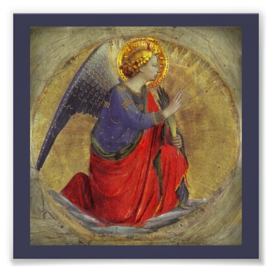 Angel der Annunziation von Fra Angelico Fotodruck (Vorne)