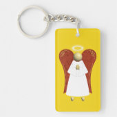 Angel der asiatischen Wächter (beidseitig) Schlüsselanhänger (Vorderseite)