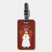 Angel der asiatischen Wächter, rot (beidseitig) Gepäckanhänger (Vorderseite vertikal)