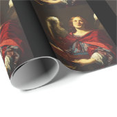 Angel, der das Schiff und das Handtuch hält Geschenkpapier (Rolleneckpunkt)