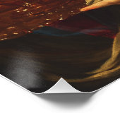 Angel, der das Schiff und das Handtuch hält Poster (Ecke)