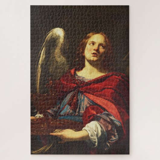 Angel, der das Schiff und das Handtuch hält Puzzle (Vertikal)