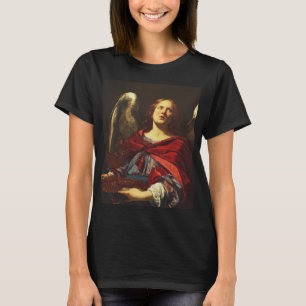 Angel, der das Schiff und das Handtuch hält T-Shirt