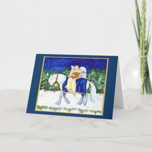 Angel, der eine Latte-Karte spielt Karte (Vorderseite)