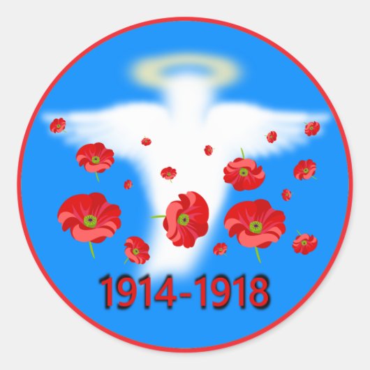 Angel der Erinnerung Runder Aufkleber (Vorderseite)