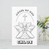 ANGEL DER FARBSEITE GOTT PRAYER (Stehend Vorderseite)