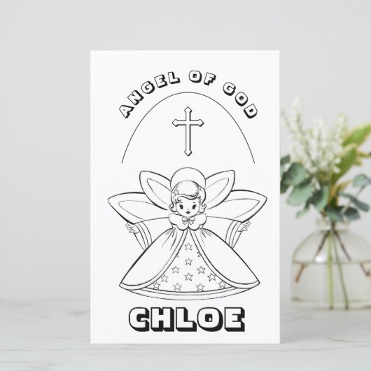 ANGEL DER FARBSEITE GOTT PRAYER (Stehend Vorderseite)