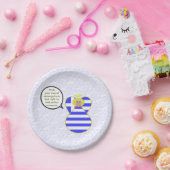 Angel der griechischen Flagge - Blond Personalisie Pappteller (Party)