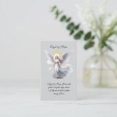 Angel der Hope Prayer Card Visitenkarte (Stehend Vorderseite)