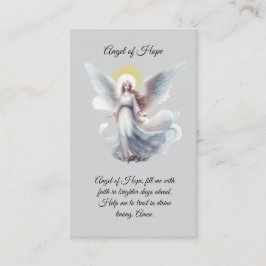 Angel der Hope Prayer Card Visitenkarte