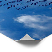 Angel der Inspiration in Wolken, Römer Poster (Ecke)