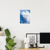 Angel der Inspiration in Wolken, Römer Poster (Heimbüro)