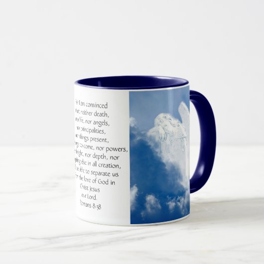 Angel der Inspiration in Wolken, Römer Tasse (VorderseiteRechts)