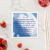 Angel der Inspiration in Wolken, Serviette (Beispiel)