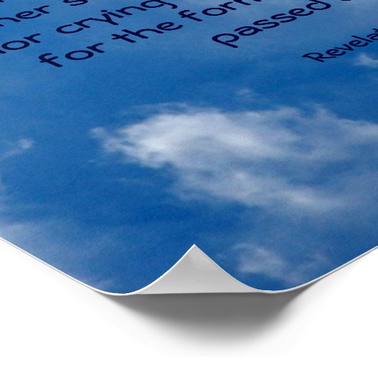 Angel der Inspiration-Schrift Poster (Ecke)