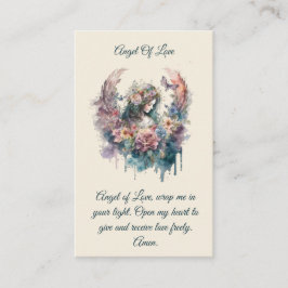 Angel der Liebe-Gebetskarte Visitenkarte