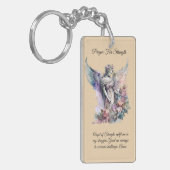 Angel der starken Gebetskarte Schlüsselanhänger (Vorderseite links)