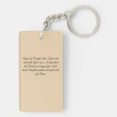 Angel der starken Gebetskarte Schlüsselanhänger (Rückseite)