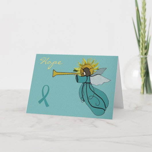 Angel der Weihnachtskarte der Hoffnung Feiertagskarte (Vorderseite)