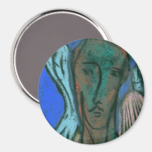 Angel des Glücksmagnet Magnet (Vorderseite/Rückseite)