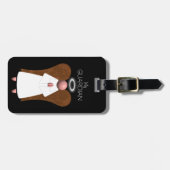 Angel des rosa Guardian, (beidseitig) Gepäckanhänger (Vorderseite horizontal)