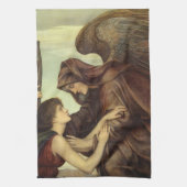 Angel des Todes von Evelyn De Morgan Geschirrtuch (Vertikal)