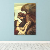 Angel des Todes von Evelyn De Morgan Leinwanddruck (Insitu (Holzboden))