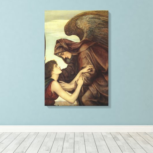 Angel des Todes von Evelyn De Morgan Leinwanddruck (Insitu (Holzboden))