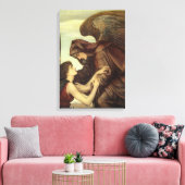 Angel des Todes von Evelyn De Morgan Leinwanddruck (Insitu (Wohnzimmer))