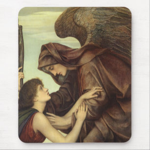 Angel des Todes von Evelyn De Morgan Mousepad