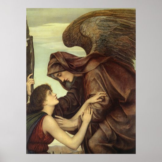 Angel des Todes von Evelyn De Morgan Poster (Vorne)