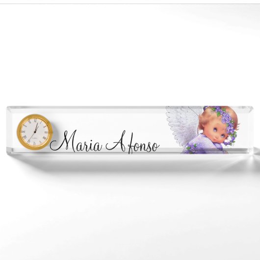 Angel Desk Namplate Namensplakette (Vorderseite)