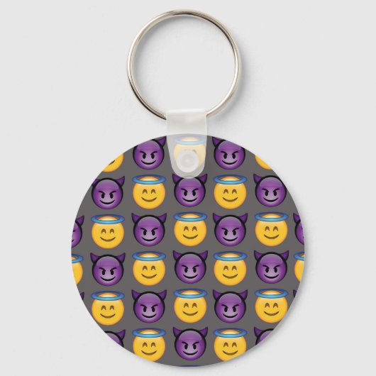 Angel & Devil Emojis Schlüsselanhänger (Vorderseite)
