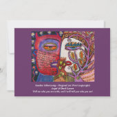 Angel & Devil Liebhaber von Hochzeiten Einladung (Rückseite)