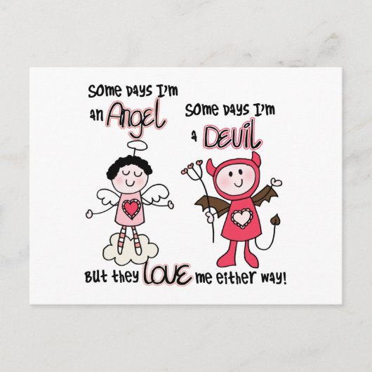 Angel Devil Postkarte (Vorderseite)