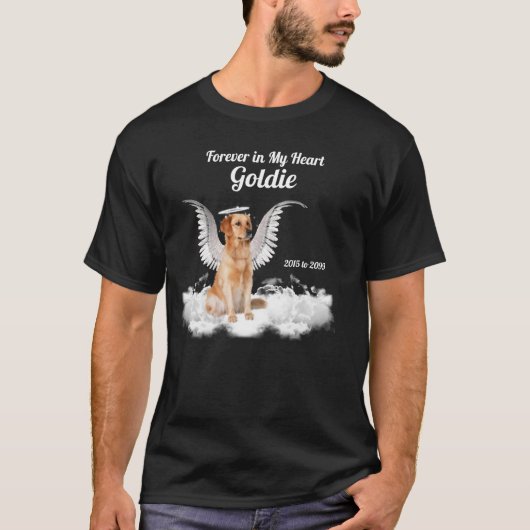 Angel Dog Golden Retriever T-Shirt (Vorderseite)