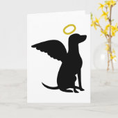 Angel Dog Karte (Gelbe Blume)