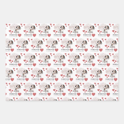 Angel Dog Wrapping Paper Flat Sheet Set 3 Geschenkpapier Set (Vorderseite 3)