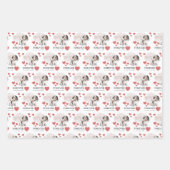 Angel Dog Wrapping Paper Flat Sheet Set 3 Geschenkpapier Set (Vorderseite 2)