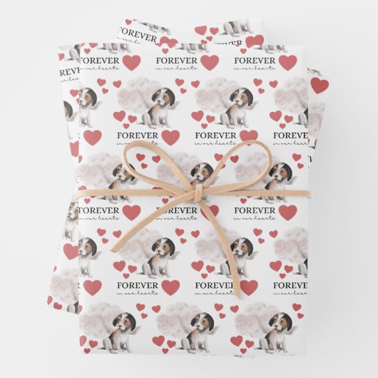 Angel Dog Wrapping Paper Flat Sheet Set 3 Geschenkpapier Set (Beispiel)