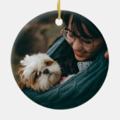 Angel Dogs Custom Foto Keramik Ornament (Hinten)