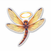 Angel Dragonfly Aufkleber (Vorderseite)