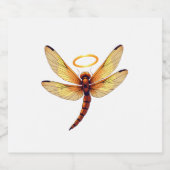 Angel Dragonfly Schaumweinetikett (Einzelnes Label)
