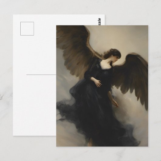 Angel Dressed in Black Postkarte (Vorne/Hinten)