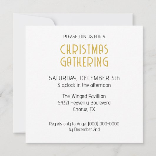 Angel Einladung (Rückseite)